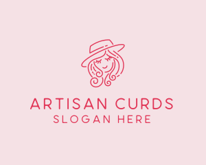 Pretty Hat Lady logo design