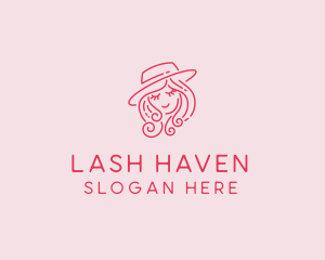 Pretty Hat Lady logo design