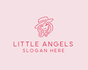 Pretty Hat Lady logo design