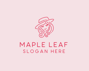 Pretty Hat Lady logo design