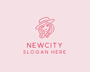 Pretty Hat Lady logo design