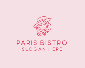 Pretty Hat Lady logo design