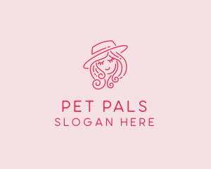 Pretty Hat Lady logo design