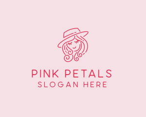 Pretty Hat Lady logo design