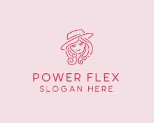 Pretty Hat Lady logo design