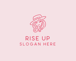 Pretty Hat Lady logo design