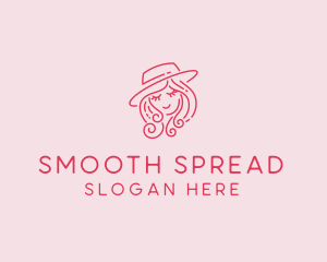 Pretty Hat Lady logo design