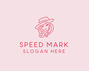 Pretty Hat Lady logo design