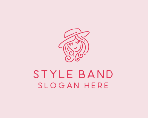 Pretty Hat Lady logo design