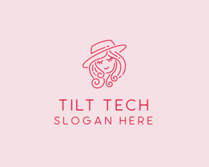 Pretty Hat Lady logo design