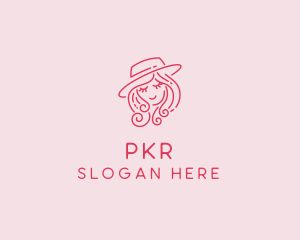 Pretty Hat Lady logo design