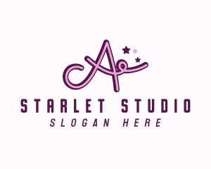 Actress - Star Letter A logo design