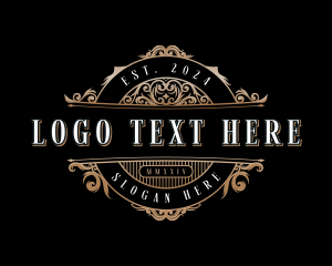Jewelry - Vintage Ornamental Crest logo design