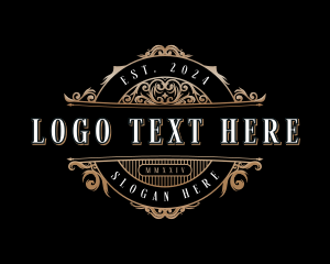 Sophisticated - Vintage Ornamental Crest logo design