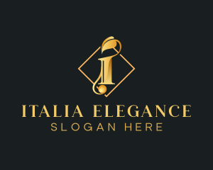 Premium Luxury Letter I logo design