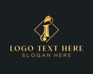 Deluxe - Premium Luxury Letter I logo design