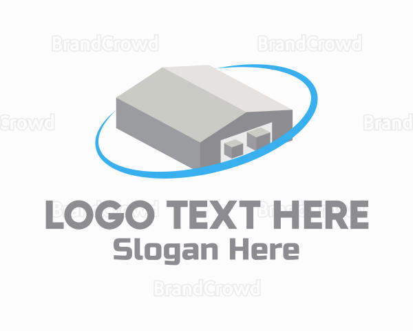 Logistics Warehouse Hub Logo