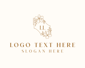 Boutique - Floral Wedding Event logo design