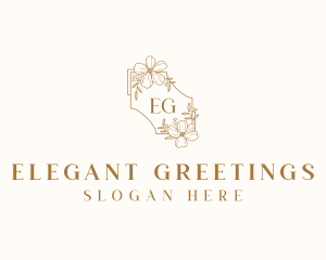 Floral Wedding Event logo design