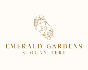 Floral Wedding Event logo design