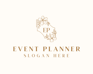 Floral Wedding Event logo design