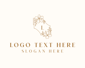 Floral Wedding Event Logo