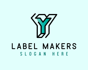 Label - Startup Business Outline Letter Y logo design