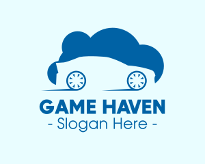 Hybrid - Blue Car Cloud logo design