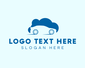 Mechanic - Blue Car Cloud logo design