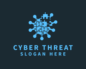 Malware - Anti Virus Puzzle logo design
