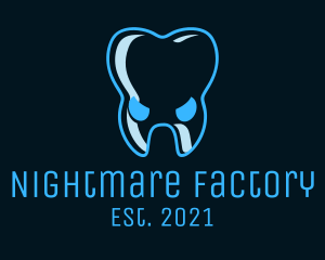 Scary Tooth Face logo design