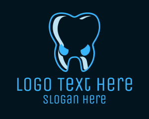 Scary Tooth Face Logo