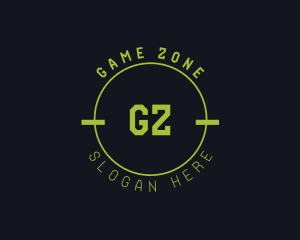 Digital Neon Techno Gamer logo design