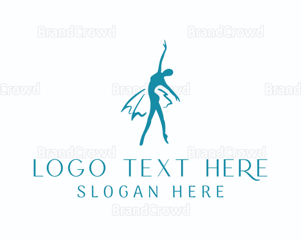 Ballerina Tutu Dancer Logo