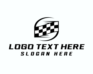 Motor - Racing Flag Motorsports logo design