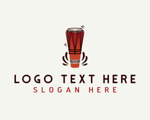 Drum Musical Instrument Logo