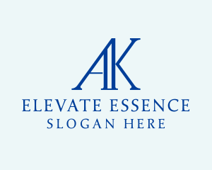 Letter AK Monogram Logo