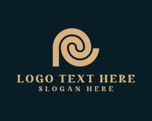 Lettermark - Swirl Art Studio Business Letter R logo design