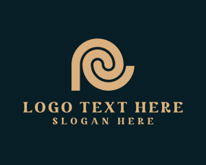 Company - Swirl Art Studio Business Letter R logo design
