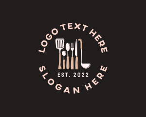 Culinary Kitchenware Utensils Logo