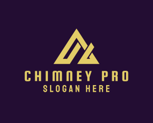 Chimney - Modern Roof Letter A logo design