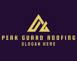 Roofing - Modern Roof Letter A logo design