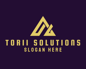 Modern Roof Letter A logo design