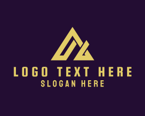 Attic - Modern Roof Letter A logo design