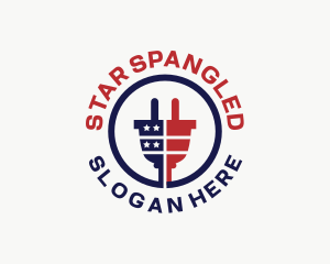 American Hardware Plug logo design