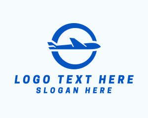 Blue Airplane Logistics logo design