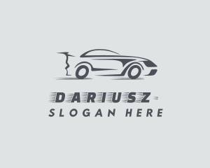 Gray Supercar Race Logo