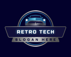 Retro Car Vehicle logo design