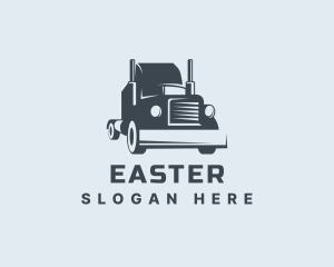 Distribution - Cargo Delivery Logistics Truck logo design