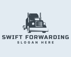 Cargo Delivery Logistics Truck logo design